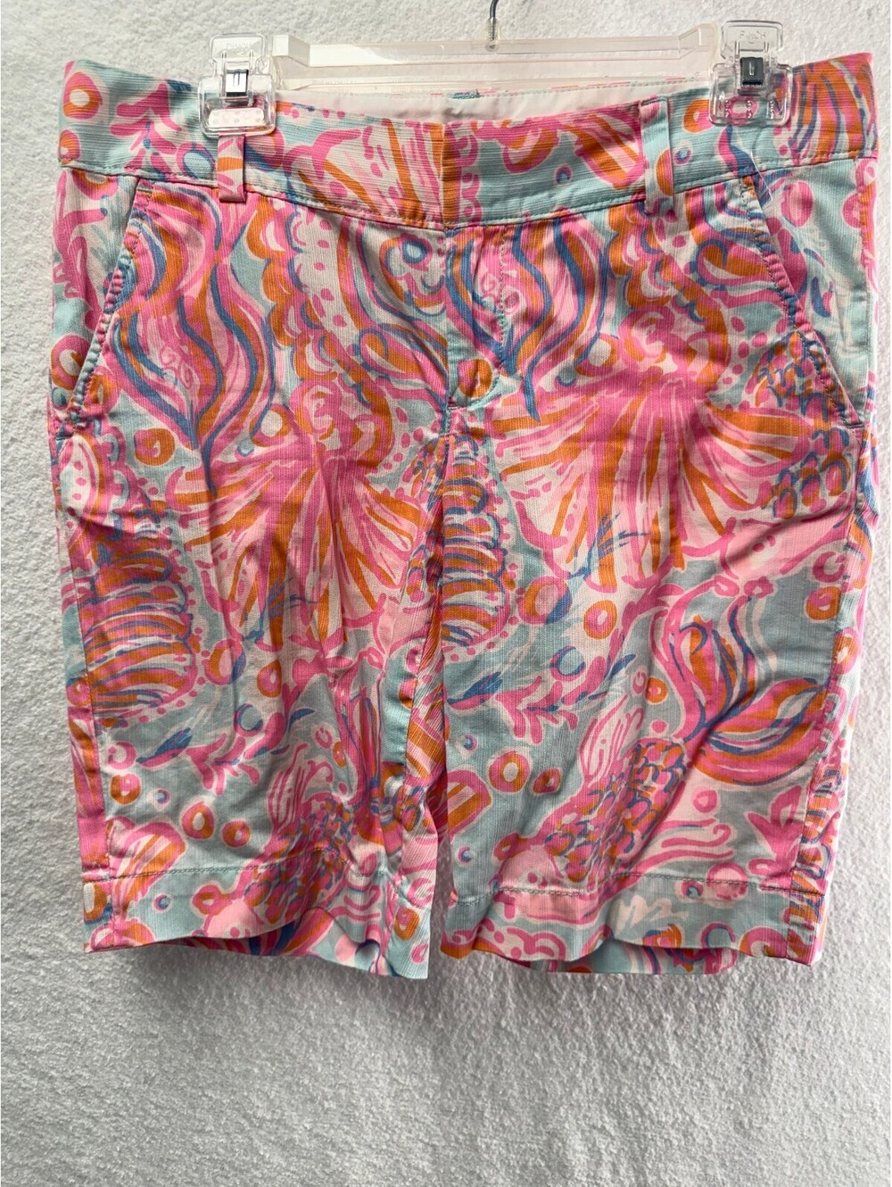 Lilly Pulitzer The Chipper Shorts Size 4 Colorful Floral Cotton Blend